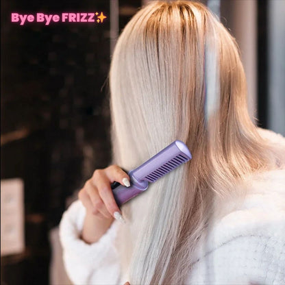 ByeFrizz™ | Plancha portátil sin cables elimina el frizz en solo 2 minutos