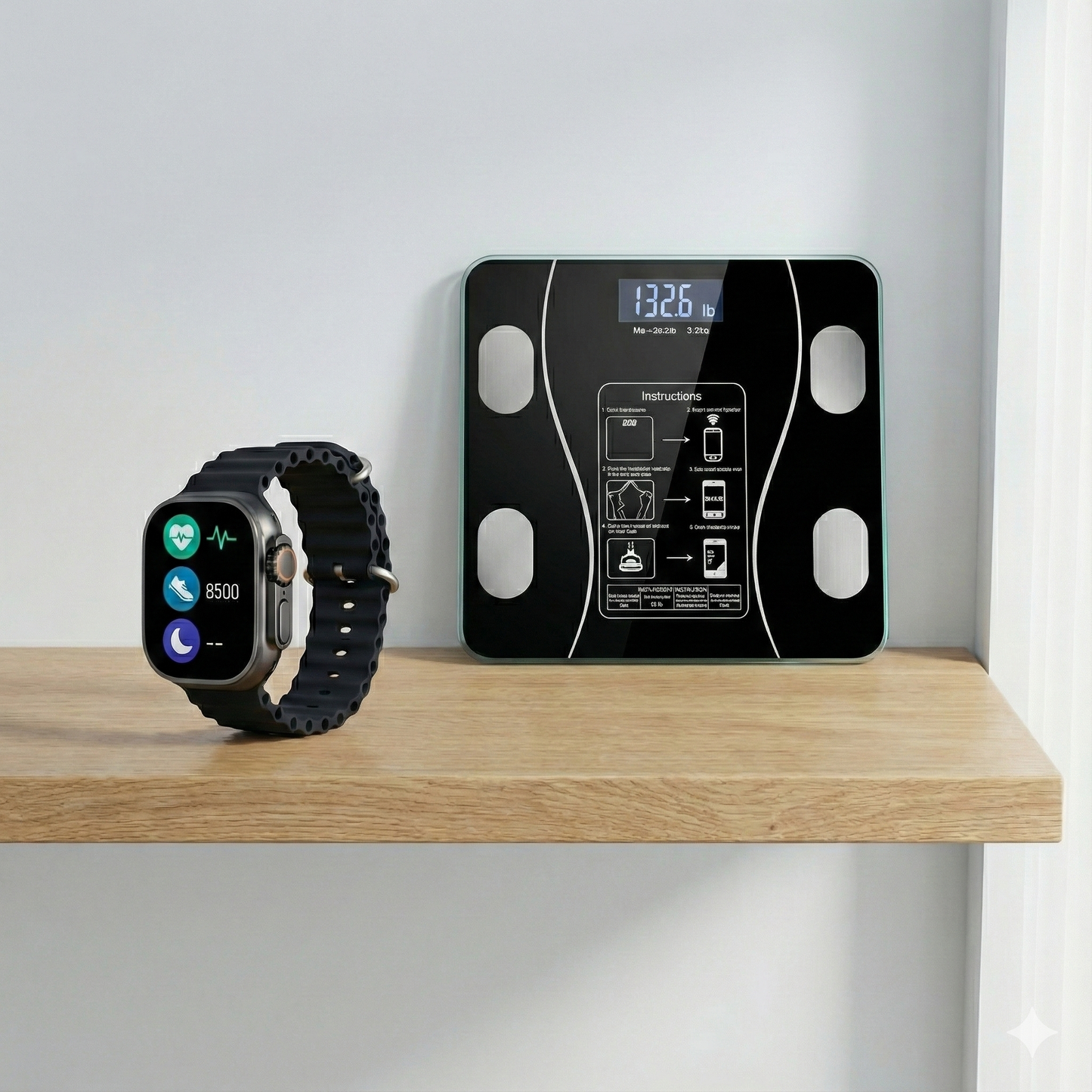 ControlFit™ | Reloj Inteligente + Báscula Bluetooth | Controla tu progreso corporal diario