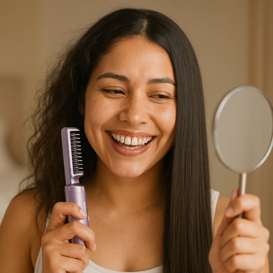 ByeFrizz™ | Plancha portátil sin cables elimina el frizz en solo 2 minutos